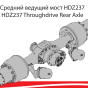 фото: HDZ10T131400037 Мост средний УРАЛ-NEXT в сборе HANDE HDZ237 (i=5,92) с двигателем ЯМЗ-536 без накачки шин