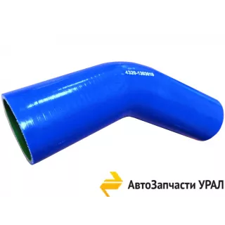 фото: 4320-1303010С Патрубок радиатора верхний L-130/130 D-60 угол 135 град. 