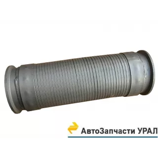 фото: 4320Я5-1203099 Металлорукав L= 330-398 мм. с круглым фланцем (под хомут) дв.ЯМЗ-653 Евро-4 (НЕРЖАВЕЙКА)